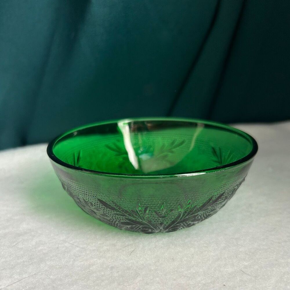Anchor Hocking Sandwich Forest Green Berry Bowl